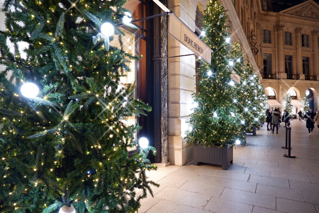 パリ ブランド店街のクリスマスイルミネーション ほのぼの フランスブログ